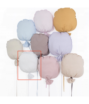 Dekoratyvinis pakabinamas medvilninis balionas WHITE