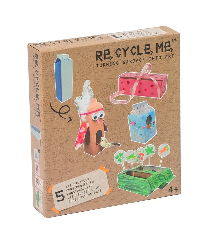 Re-Cycle-Me rankdarbių rinkinys MILK CARTOON GIRLS