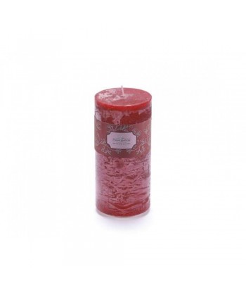 Raudonos spalvos cilindrinė žvakė 6.5x14cm